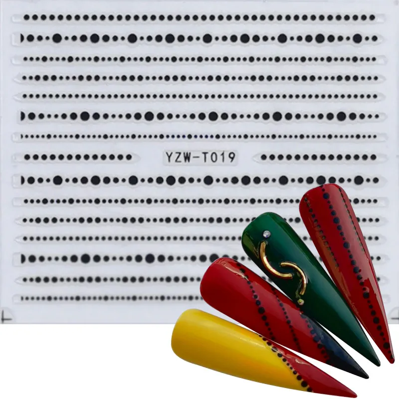 1 шт. стикер для ногтей черный и золотой цветок/Любовь/кружево/горошек лоза