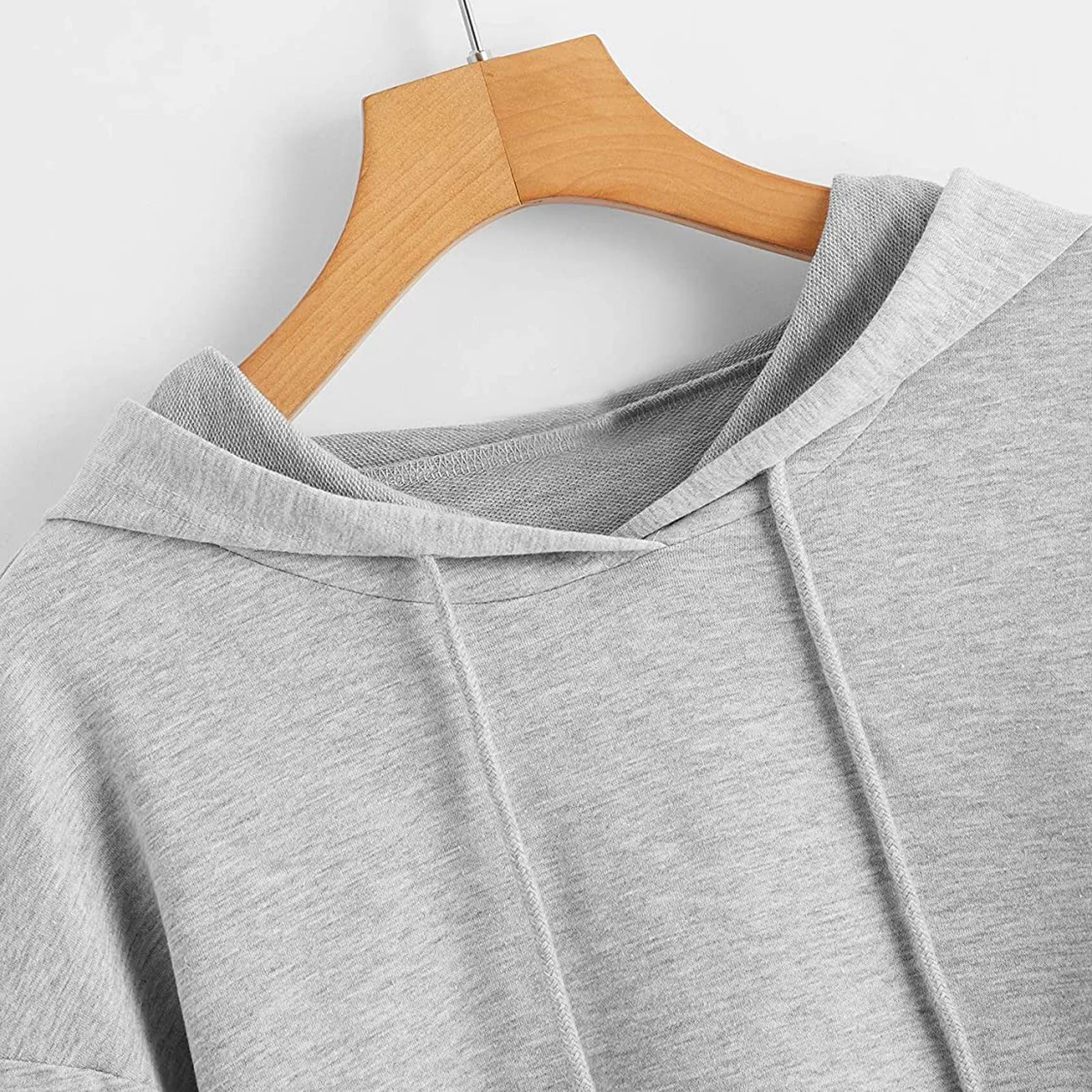 2021 Vintage High Quality Hoodies Women Long Sleeve Drawstring Short Sweatshirt Crop Top Hoodie Pullover Mulheres Sweetshirts