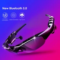 smart sports glasses wireless earphone fone bluetooth headset polarized outdoor driving cycling eyes sunglasses with microphone