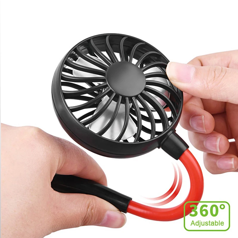 

New Sport Neck Fan with LED Night Light Aroma Essential Oil Diffuser USB Rechargeable Air Cooling Fan for Travelling Gym Kitchen