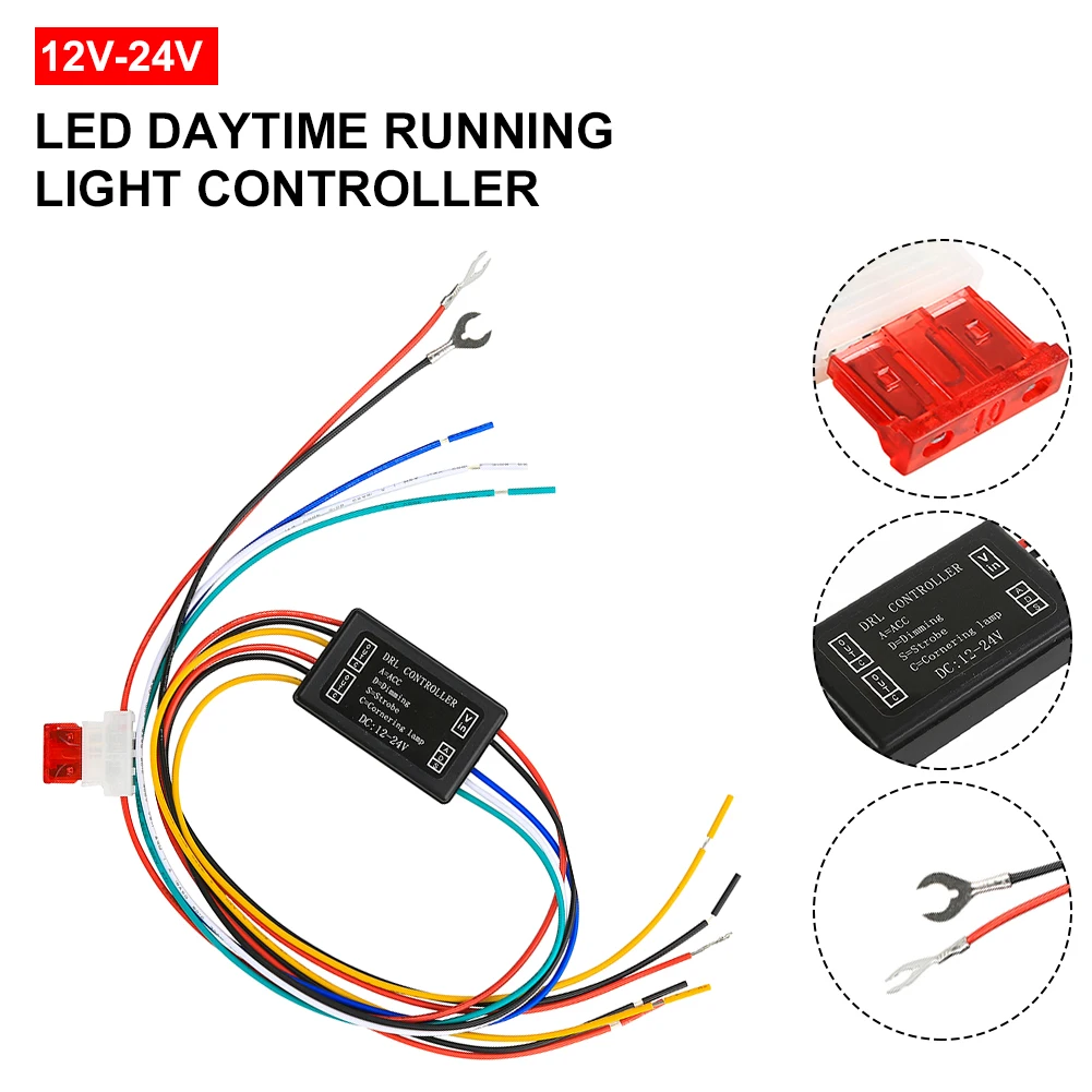 1 шт. Новый универсальный 12-24V DRL Строб-контроллер дневные ходовые огни светильник
