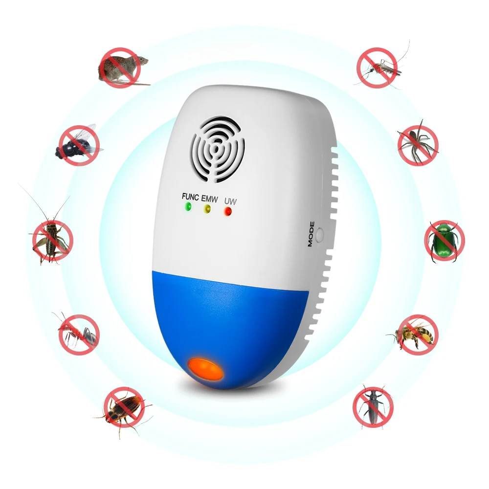 Электромагнитный ультразвуковой отпугиватель насекомых 1/2 шт. Электрический