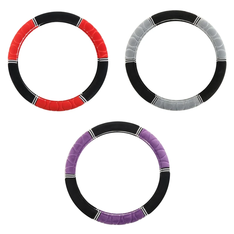 

Universal 38cm Non-Slip Steering Wheel Cover Keep Warm for Cars Steering Wheel Protector Car Interior