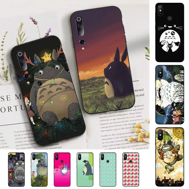 

FHNBLJ Anime Totoro Phone Case for Xiaomi mi 5 6 8 9 10 lite pro SE Mix 2s 3 F1 Max2 3