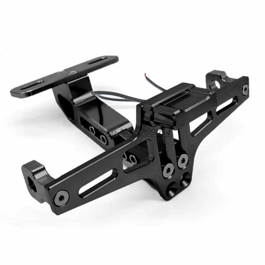 Светодиодный CNC алюминиевый держатель регистрационного номера для мотоцикла