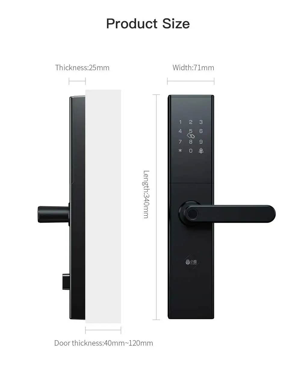 Yi-LOCK биометрический дверной замок отпечатков пальцев интеллектуальный электронный замок отпечатков пальцев \ пароль \ Bluetooth \ RFID \ приложение дистанционного разблокирования