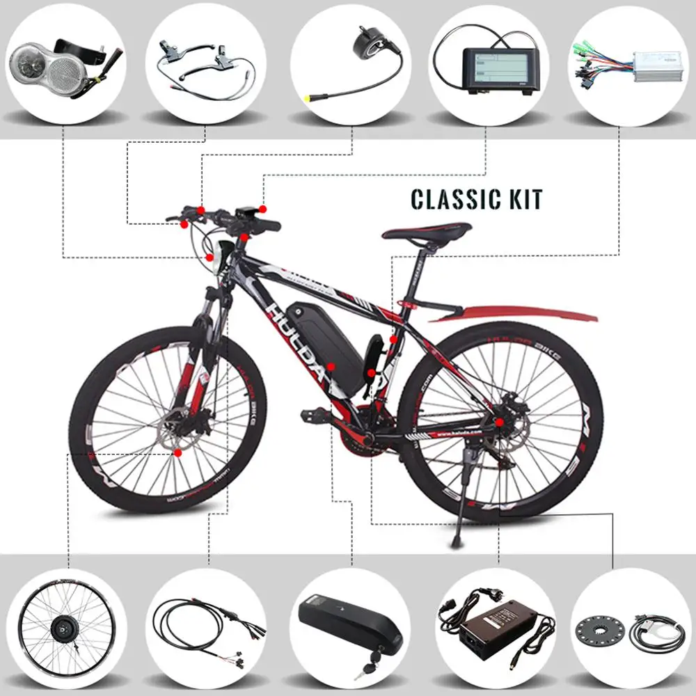 Bestellen Jueshuai Elektrische Bike Conversion Kit 48V1000W Elektrische Fahrrad Mit Batterie Fett Bike Hinten Räder 20