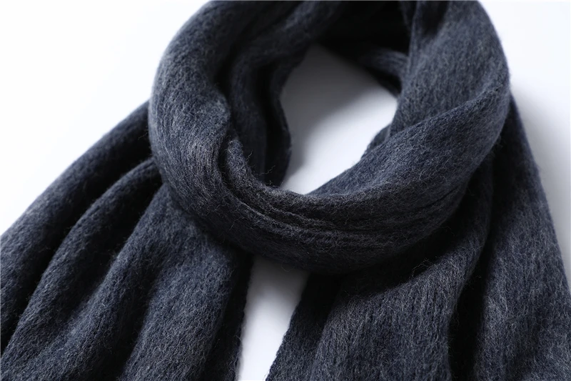 Winter Scarf for Women Fashion Solid Cashmere Scarves Neck Warm Soft Long Size knitted Men's Scarfs Female Foulard Shawls