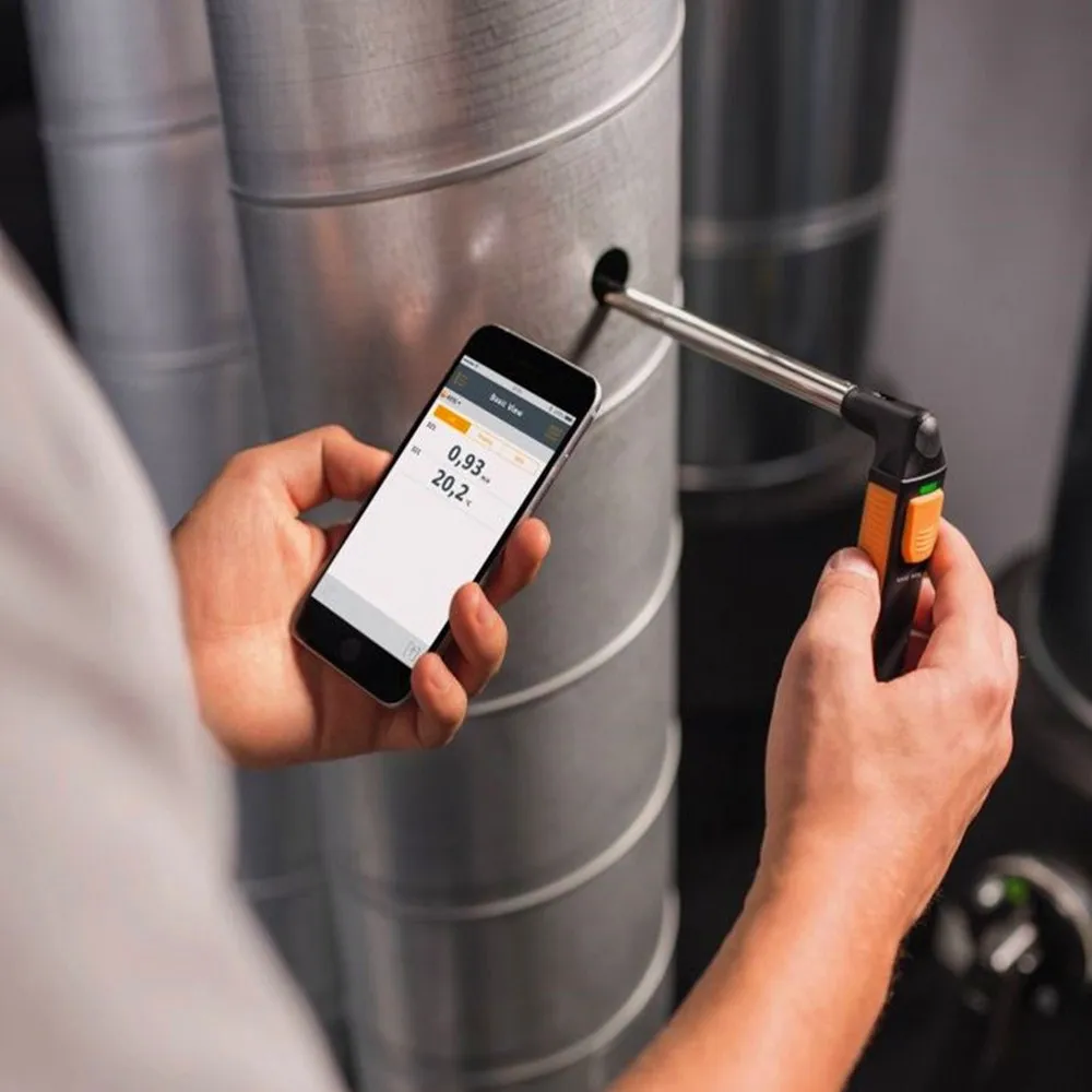 Testo 405i горячий провод Анемометр тепловой Смарт и беспроводной зонд | Инструменты