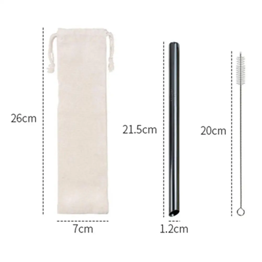 

Wholesale Rainbow Color Reusable Metal Straws Set 304 Straw Bar Drinkware Steel Drinking Party Accessory Milk U7H3