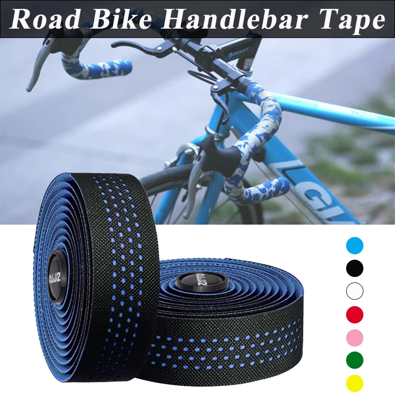 

EVA PU Soft Road Bicycle Handlebar Tape Cork Bicycle Handle Bar Tape Cover Cycling Damping Anti-Vibration Wrap Bike Accessories