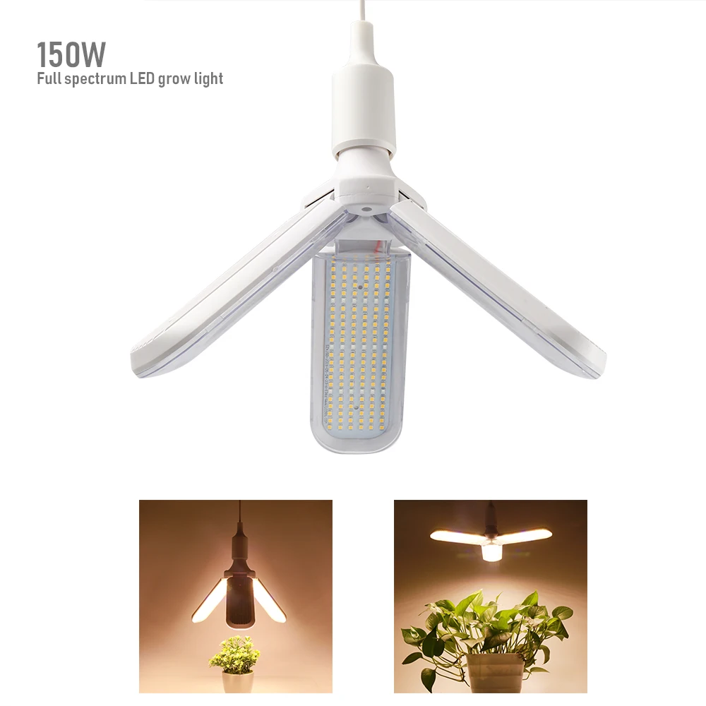 

E27 LED Grow Light 150W/200W Full Spectrum Leds Chip Phytolamp For Indoor Plants Hydroponic Greehouse Seeds Plant Growth Lamp