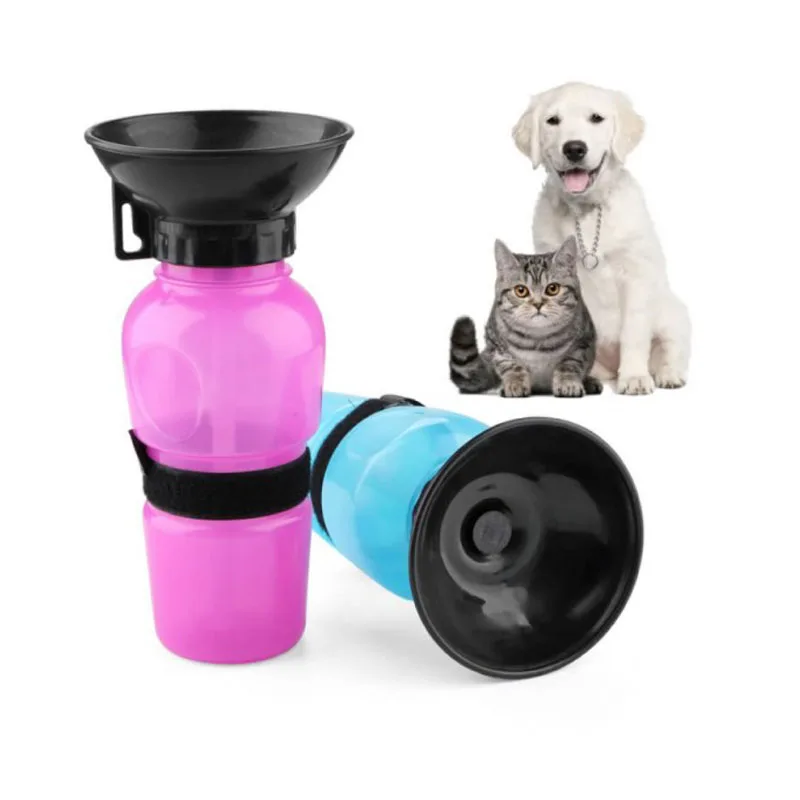 

500ml Dog Pet Drinking Bottle Cat Feeding Bowl Portable Dog Water Dispenser Squeeze Bottle Pet Supplies for Travel Outdoor