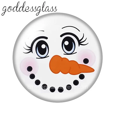 Круглые стеклянные кабошоны Goddessglass 10 шт.