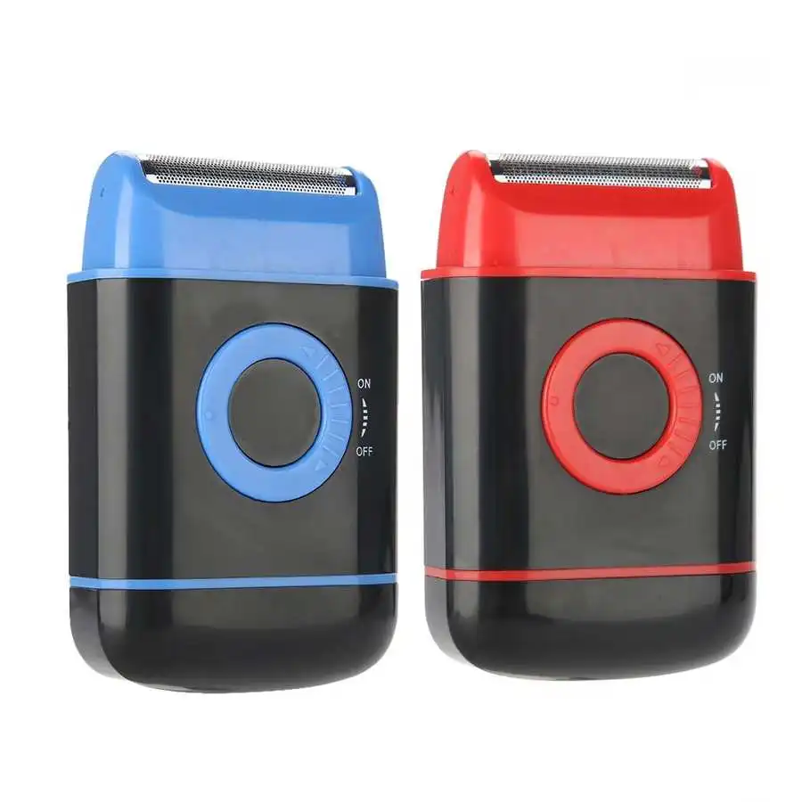

ABS Electric Shaver Ultra-thin Foil -up Beard Trimmer AA Battery Power Shaver