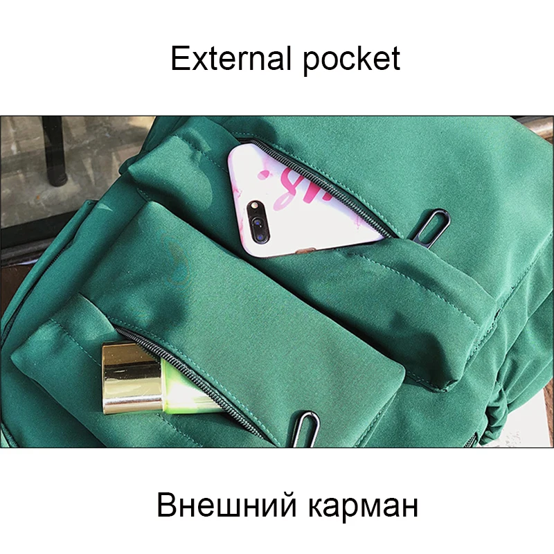 Школьный рюкзак в стиле преппи для девочек подростков Женский ранец из ткани
