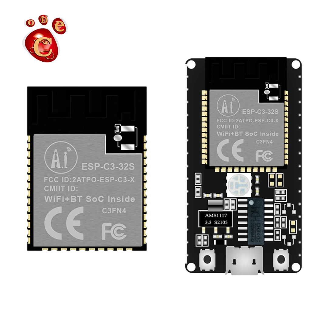 ESP32-C3S 2 4 GHz WiFi BLE5.0 макетная плата ESP32 с двумя режимами BLE 5 0 модуль беспроводной