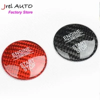 jrel 1 piece car styling for mercedes benz engine switch carbon fiber cover ignition coil stickers