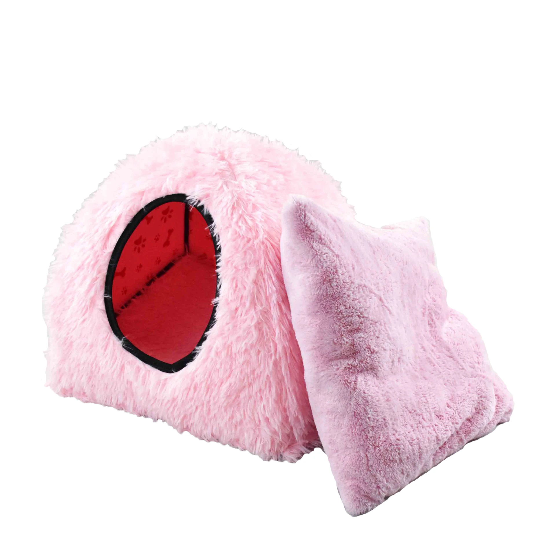 Пушистый домик для домашних животных 5 размеров двусторонняя кровать собак и