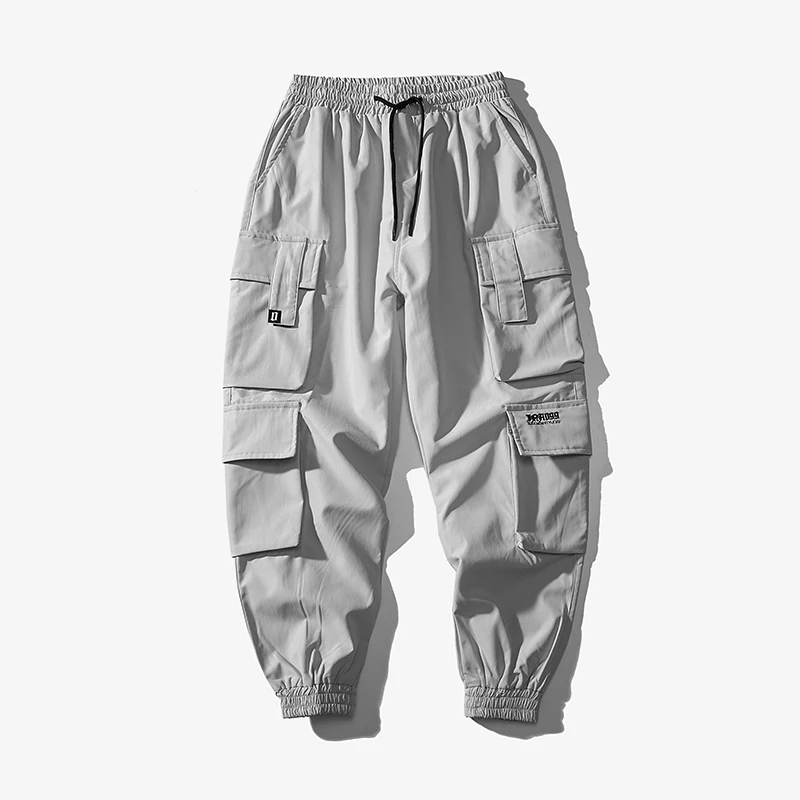 

Men's Harem Joggers Fashion Hip Hop Trousers Male Streetwear Casual Jogging Pants Men's Japanese Style Pockets Cargo Pants