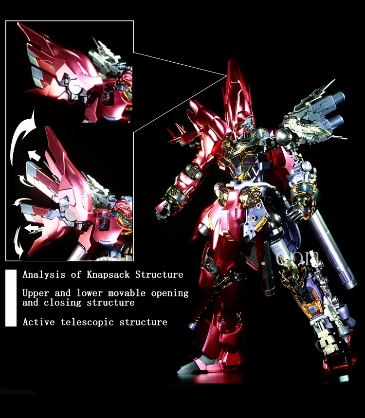 BANDAI RG 1/144 MSN 06S Sinanju воина гундама металлический раскраска игрушки Фигурки до