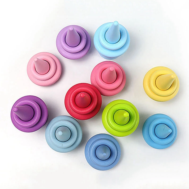 

1 Pcs Wooden Rainbow Forest Ring Ferrule Circle Educational Toys & 1 Pcs Wooden Bead Puzzle Toys Rainbow Game