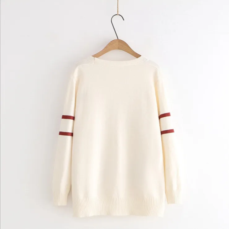 Kawaii girl Women Cashmere Sweater Knitted Cardigan Jumper Coat Cute Long Sleeve Large Size Warm Knit Cardigans |