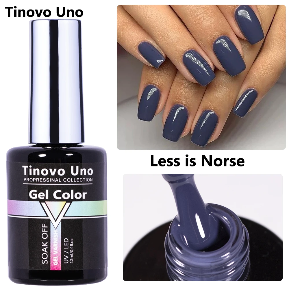 

Tinovo Uno Winter Color Nail Gel Polish 12ML All for Manicure Soak Off Semi Permanent UV Gellak Pigment Navy Nails Art Design