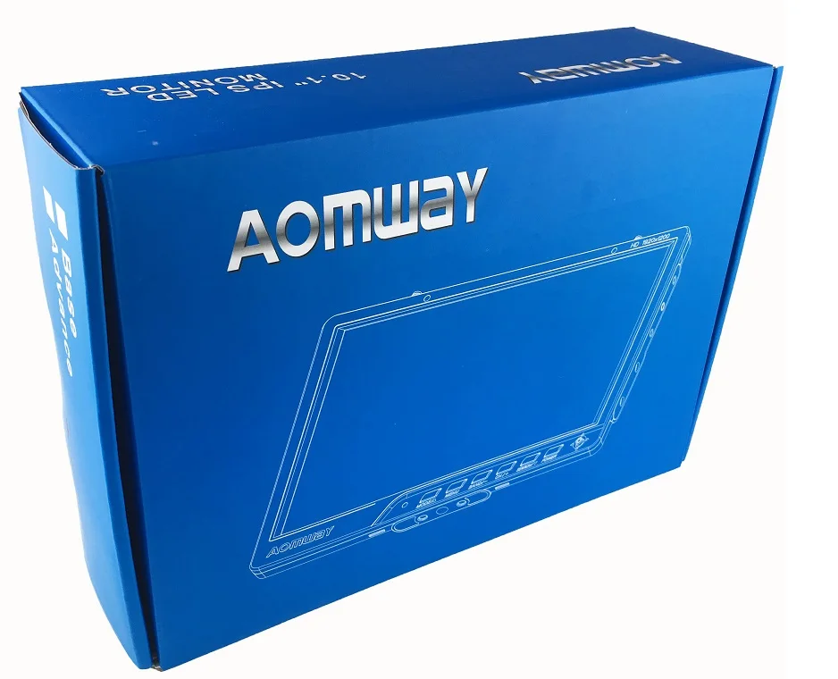 FPV Aomway 10 дюймовый монитор 5 8G 64CH разнообразие HD588 v2 HD 1920x1200 с DVR встроенный