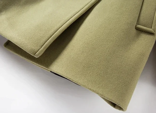 

Autumn New Product Big Lapel Double-breasted Woolen Coat