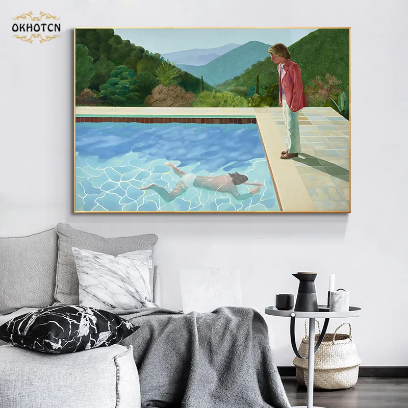 

Portrait Of David Hockney Posters And Prints Wall Art Canvas Painting Classic Movie Printed Pictures For Living Room Home Decor