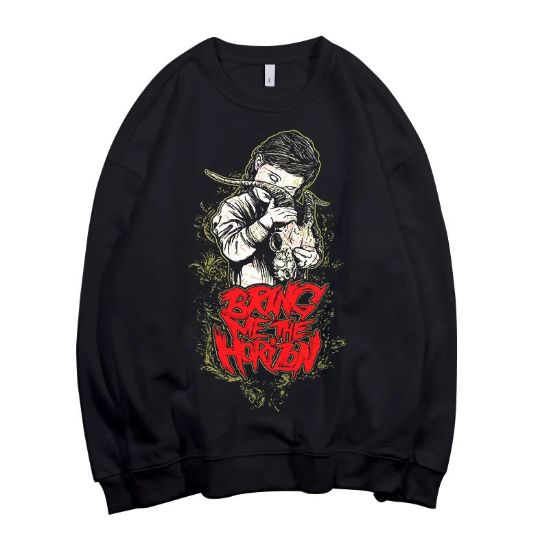 Толстовка с капюшоном Bring Me The Horizon BMTH Pollover Rock толстовка в стиле панк уличная