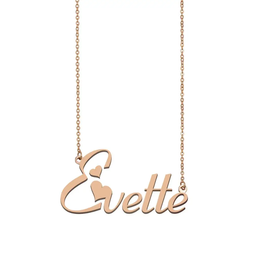 

Evette Name Necklace , Custom Name Necklace for Women Girls Best Friends Birthday Wedding Christmas Mother Days Gift