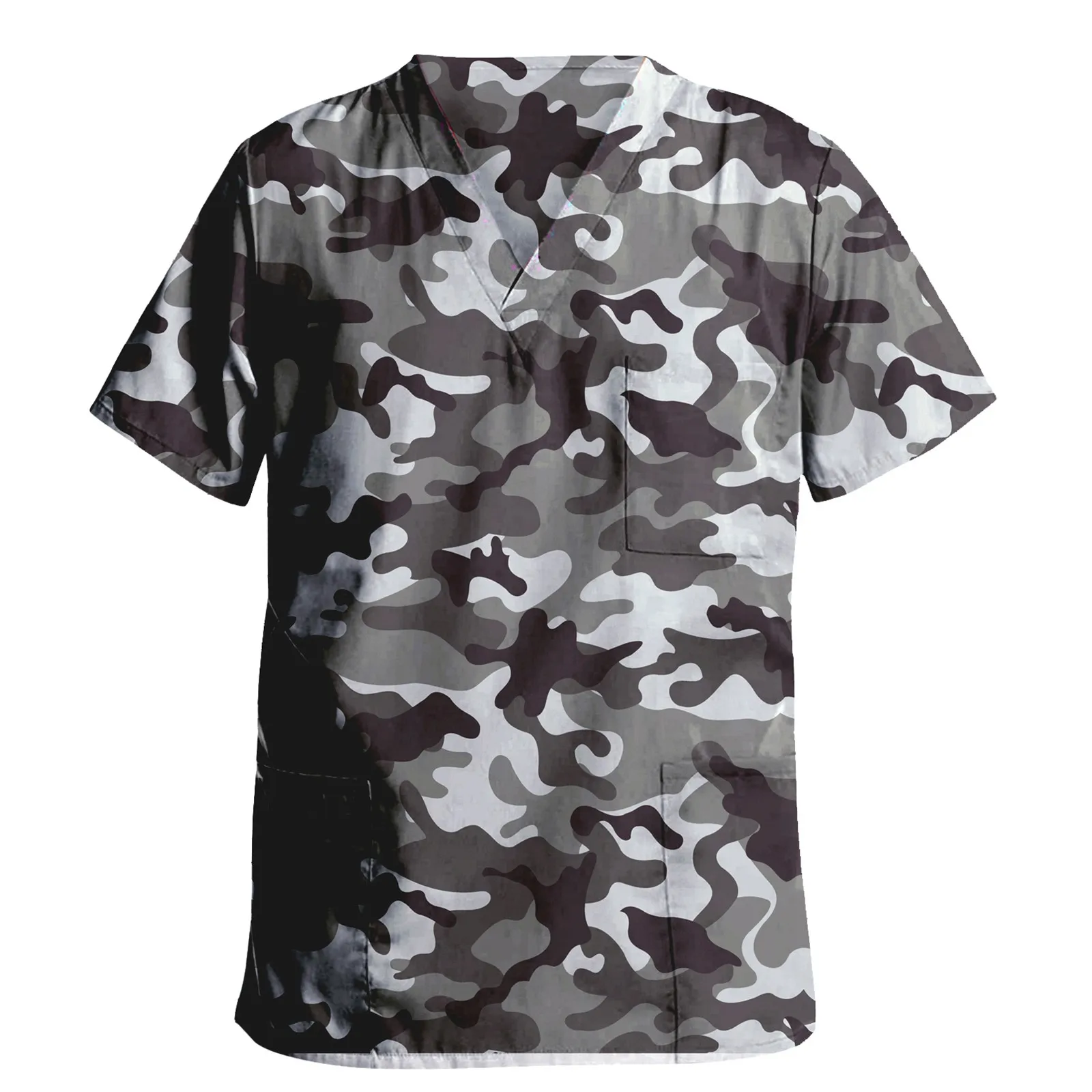 Для мужчин v образным вырезом скрабы Топы опыт тер мягкая оболочка набор камуфляж