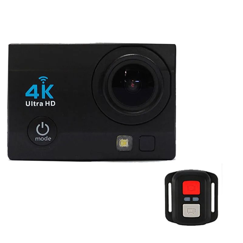 Blcak remote control Наружная Экшн-камера Wifi Водонепроницаемая камера s 4K заполняющий светильник SOS спортивный шлем Cam Flashlig велосипедный дайвинг серфинг - Цвет: Blcak remote control