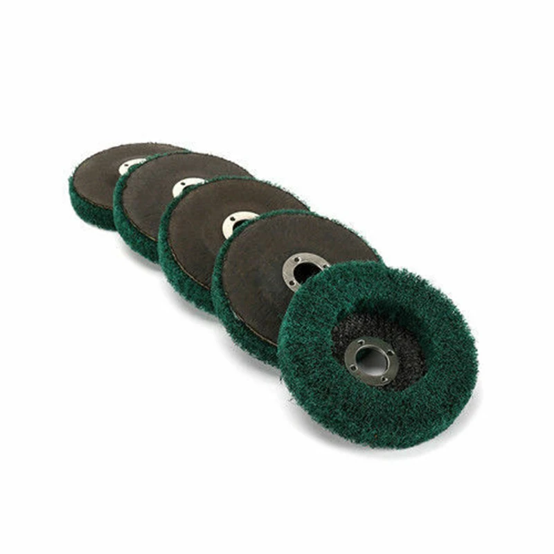 

5* Nylon Fiber Flap Wheel Disc Abrasive Polishing Buffing Scouring Pad 120 Grit