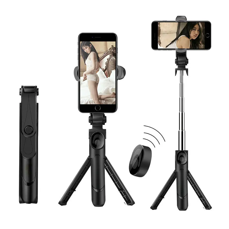

XT09 Adjustable Monopod Bluetooth-compatible Selfie Stick Foldable Mini Tripod with Remote Control For Android IOS Smart Phone