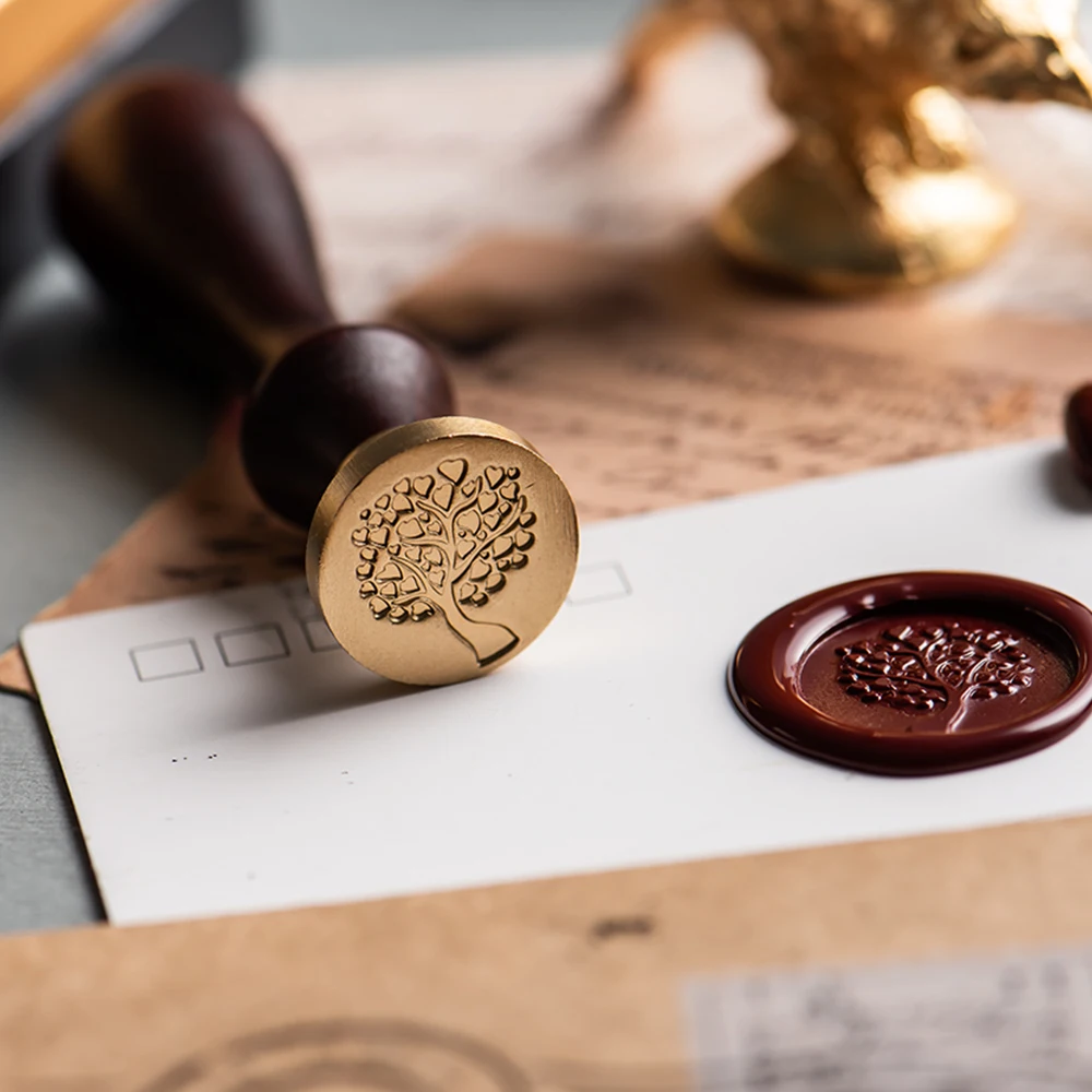 Romantic Vintage Fire Seal Set Gift Blessing Envelope Love Heart Wax seal stamp bullet journal decoration | Дом и сад