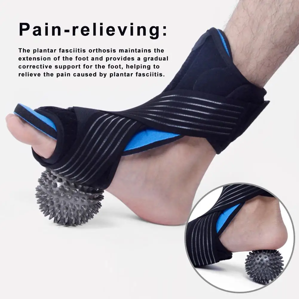 Plantar Fasciitis Ночная Капа поддерживающий Ортез для ног регулируемая поддержка