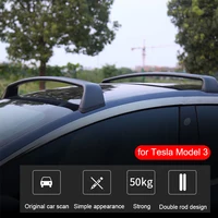 Roof Rack For Tesla Model 3 21 Adventure Roof Rail Cross Bars Cargo Carriers Rooftop Crossbar Travel Luggage Holder Accessories