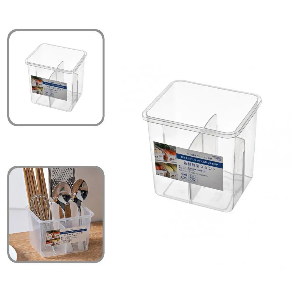 

Food Storage Bin Practical No Burrs Rectangular for Daily Life Food Storage Box Refrigerator Organizer Box