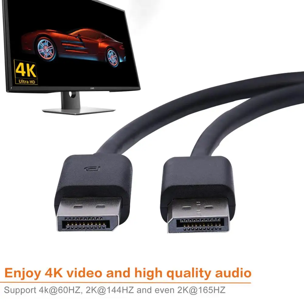 Кабель DisplayPort 1 2 разрешение dp-dp 4K 60 Гц адаптер HDR для видео ПК ноутбука ТВ DP к кабелю