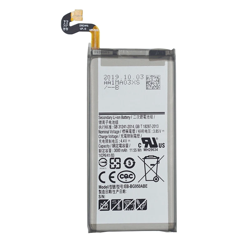 100% Оригинальная Аккумуляторная батарея для Samsung Galaxy S8 G950 EB BG950ABE G950U G950W G950S G950K G950L