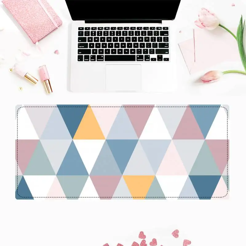 

High Quality Triangle Beautiful Design Desktop Pad Game Mousepad Free Shipping Large Mouse Pad Keyboards Mat