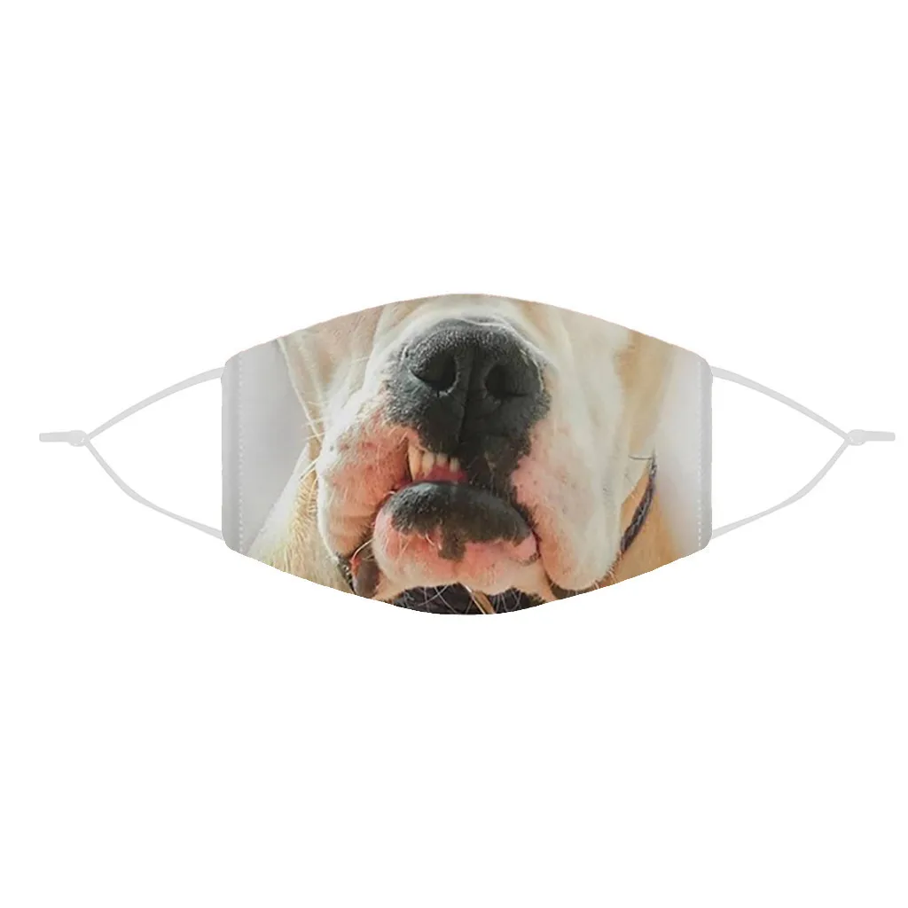 Маски с принтом животных и милой собаки 1 шт. солнцезащитные дышащие многоразовые