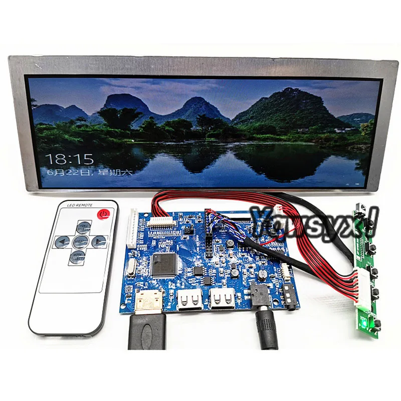 

Yqwsyxl Original 7.8" inch 800X300 LCD Screen AA078AA01 HD Audio Ultra Wide Bar LCD Display Controller Board