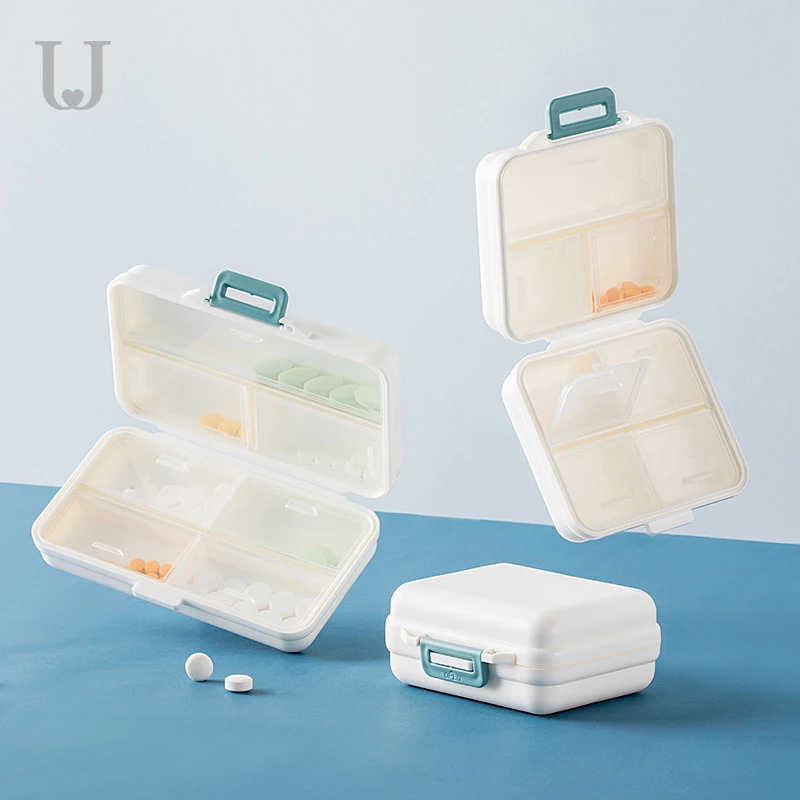 Чехол органайзер для таблеток высокое качество PP двойной герметичный