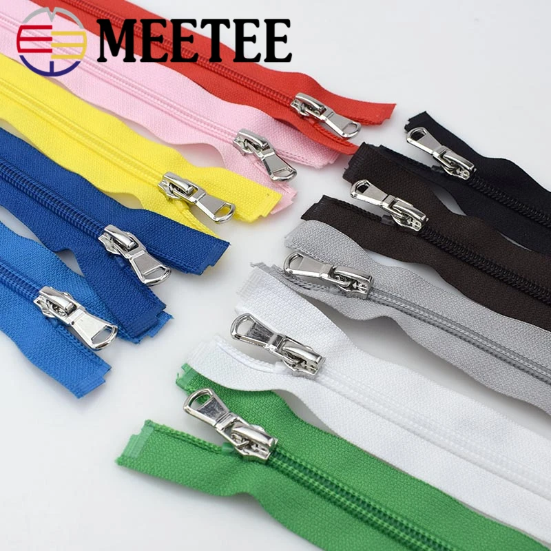 4 шт. Meetee 5 # нейлоновые молнии 40/60/70 см молния с открытым концом для закрытия шитья