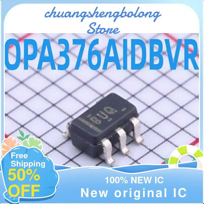 

10-200PCS OPA376AIDBVR OPA376 BUQ SOT23-5 New original IC