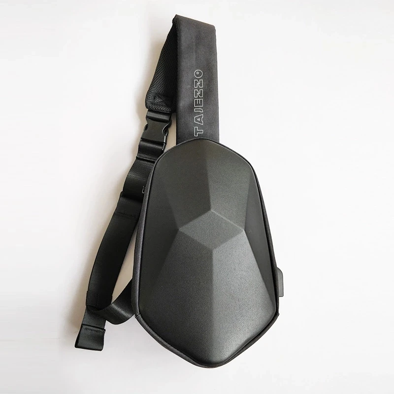 Grey Xiaomi BEABORN Polyhedron PU Рюкзак крутая Сумка водонепроницаемая модная спортивная сумка для отдыха нагрудная сумка для путешествий кемпинга - Цвет: Grey